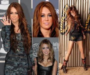 yapboz Miley Cyrus pop şarkıcısı